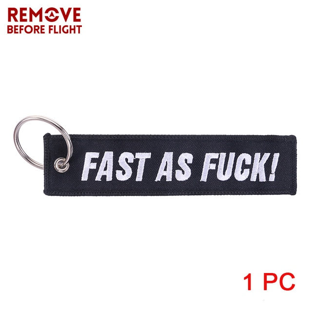 Keychain Launch Key Chain Keychains for Motorcycles and Cars Key Tag New Embroidery Key Fobs