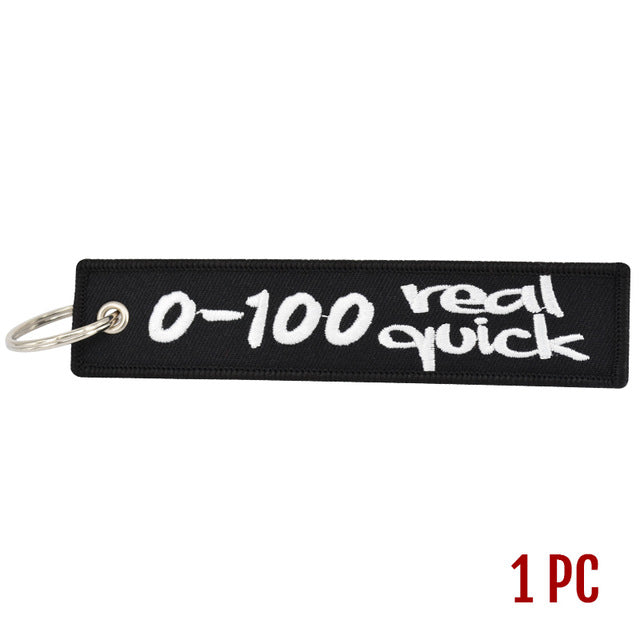 Keychain Launch Key Chain Keychains for Motorcycles and Cars Key Tag New Embroidery Key Fobs
