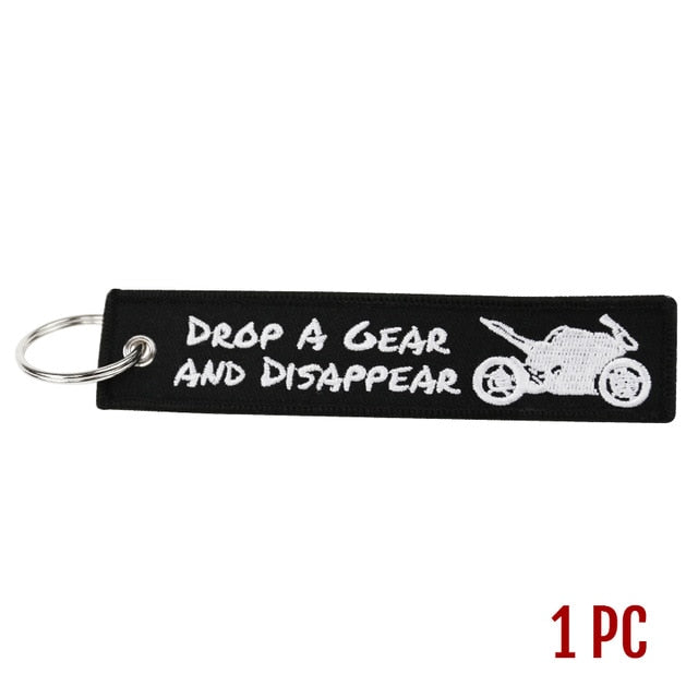 Keychain Launch Key Chain Keychains for Motorcycles and Cars Key Tag New Embroidery Key Fobs